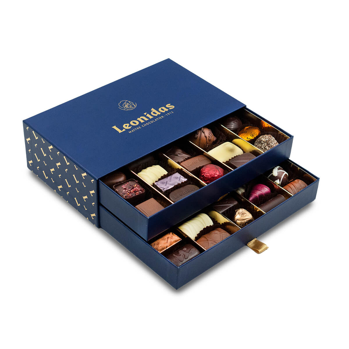 Κουτί drawer box Leonidas με 680g ποικιλία σοκολατάκια