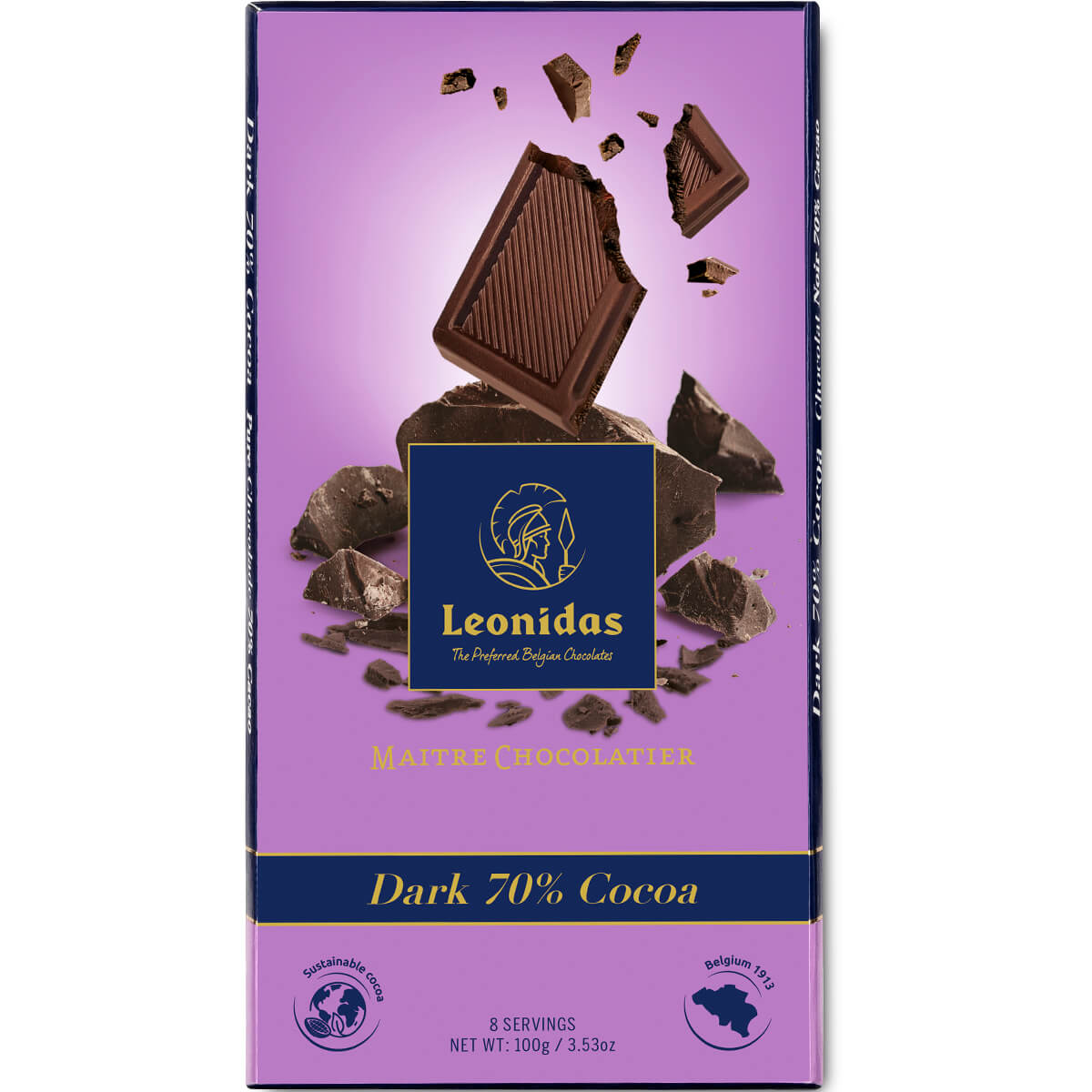 Σοκολάτα πλάκα Leonidas 100g με 70% κακάο