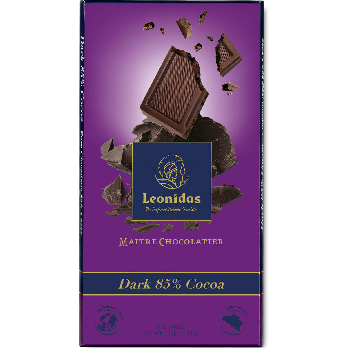 Σοκολάτα πλάκα Leonidas 100g με 85% κακάο