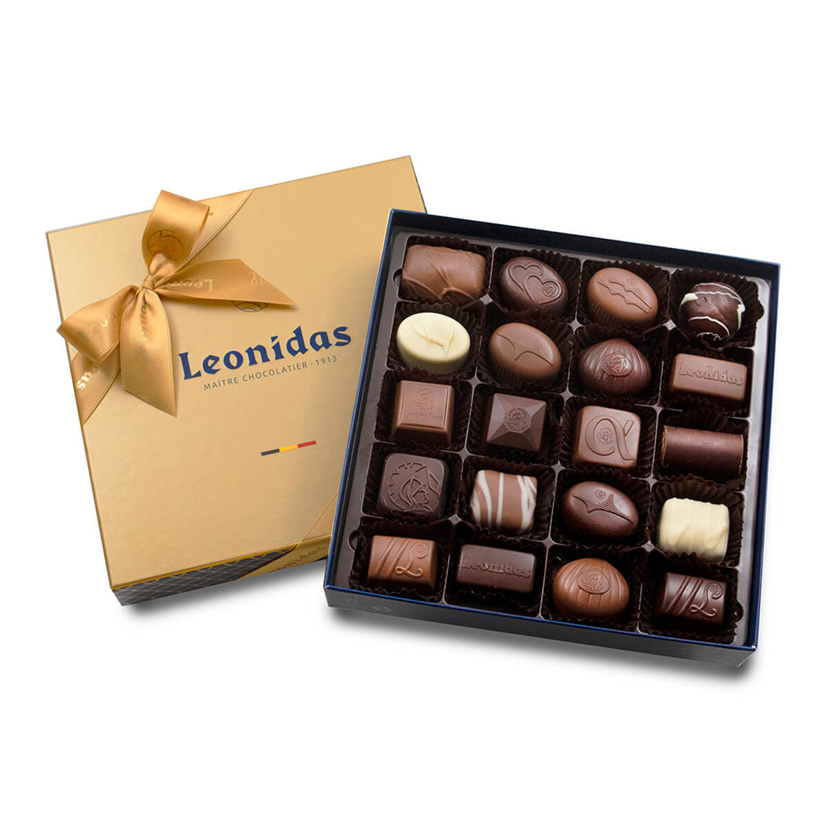 Χάρτινο κουτί Heritage με 320g ποικιλία σοκολατάκια Leonidas
