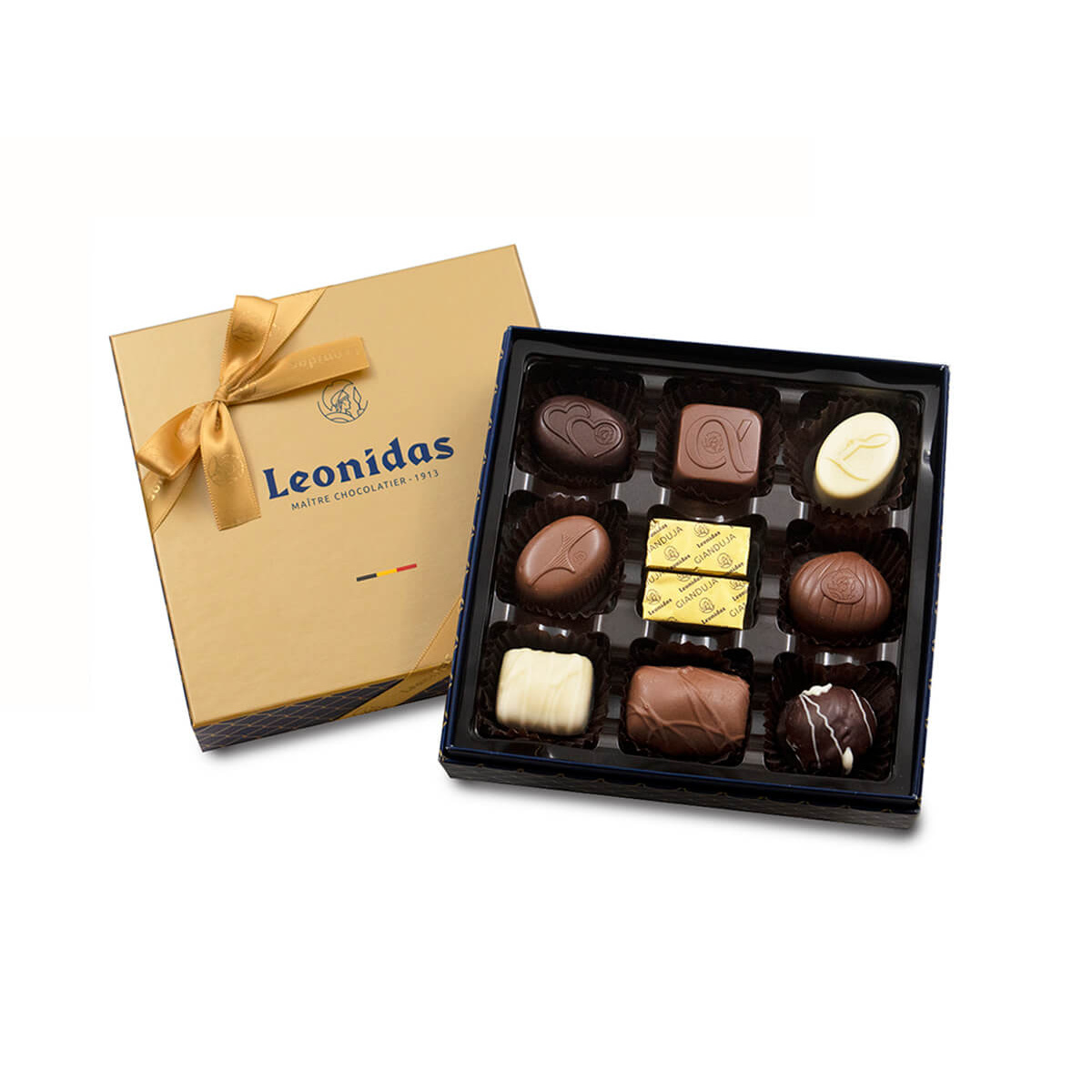 Χάρτινο κουτί Heritage με 160g ποικιλία σοκολατάκια Leonidas