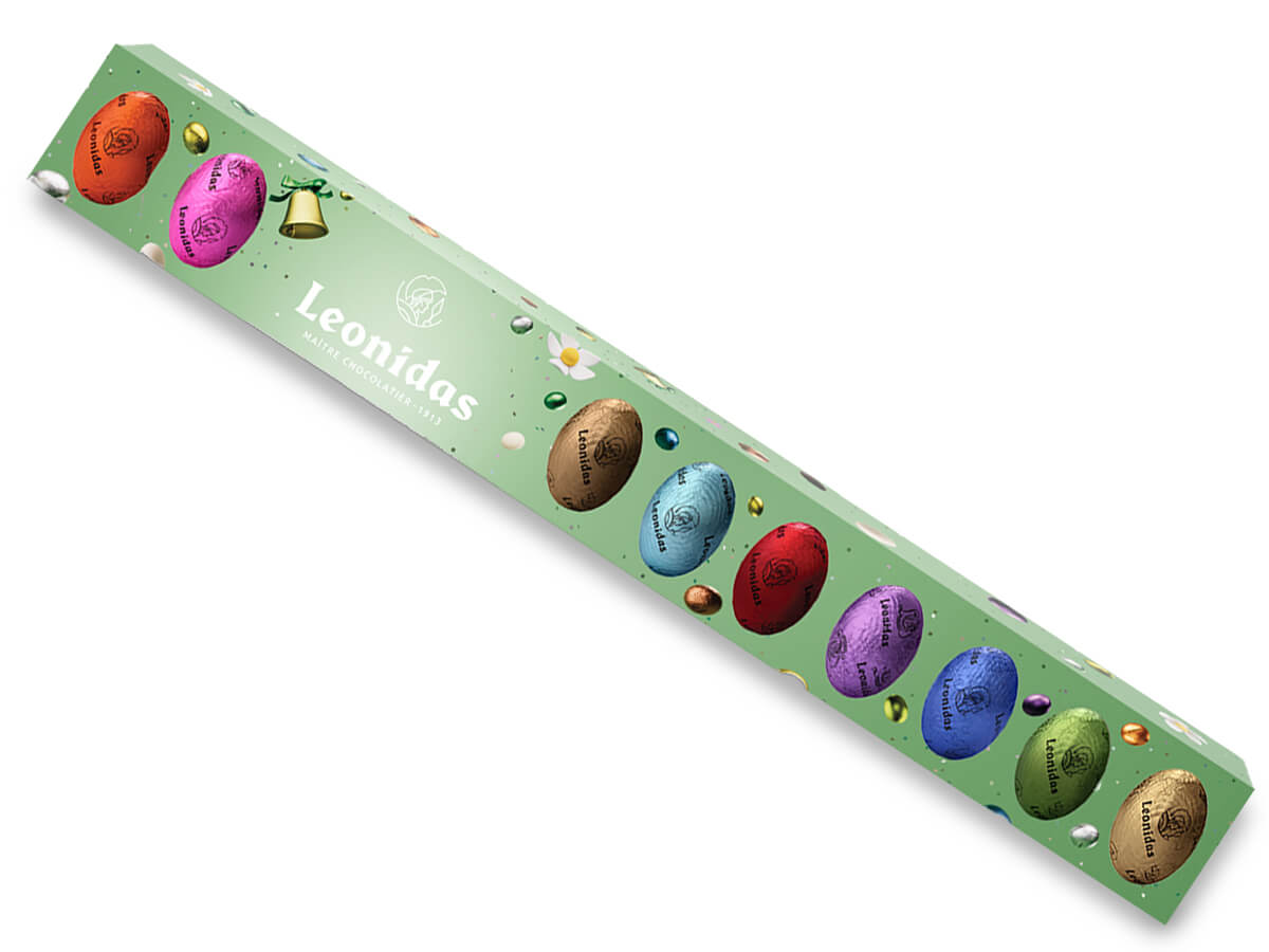 Συσκευασία με 12 σοκολατένια αυγουλάκια ποικιλία Leonidas